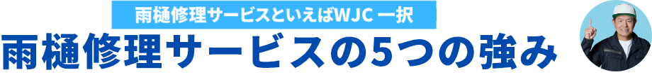 雨漏り修理サービスの5つの強み